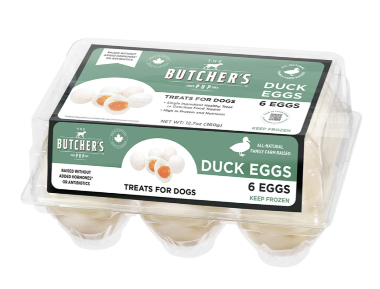 The Butcher's Pup Farm Fresh Duck Eggs Dog Treats (6 per carton)