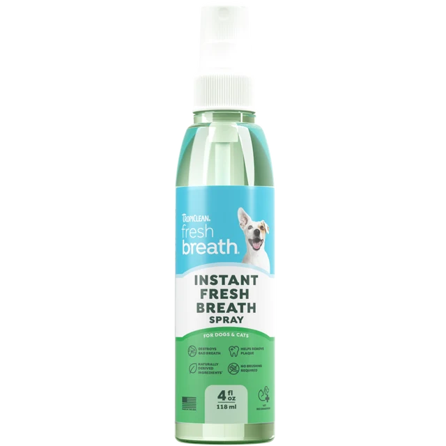 Tropiclean Fresh Breath Oral Care Spray for Dogs & Cats (4oz)
