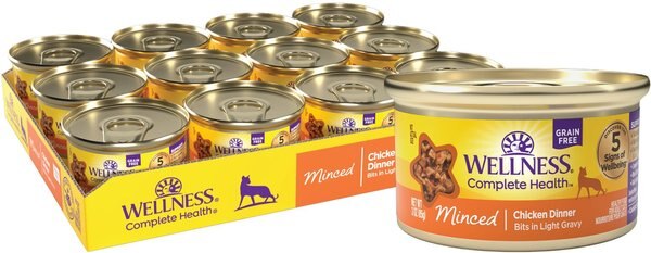 Wellness Cat Complete Health Minced Chicken Dinner Bits In Light Gravy 3oz