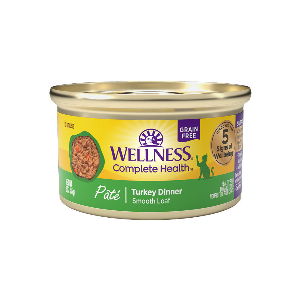 Wellness Wet Cat Food Complete Health Paté Turkey Dinner