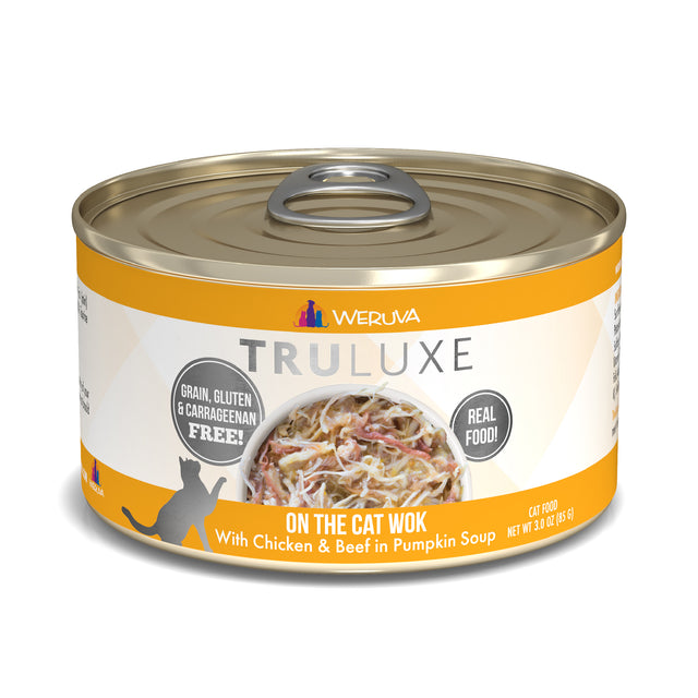 Weruva C TruLuxe On The Cat Wok Pollo/carne en sopa de calabaza 6oz