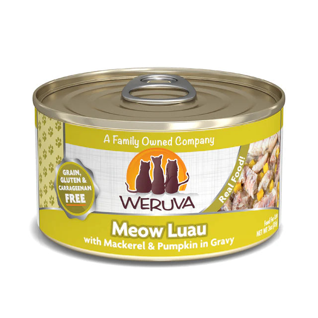 Weruva Cat Wet Food Meow Luau Mackerel & Pumpkin in Gravy 3oz