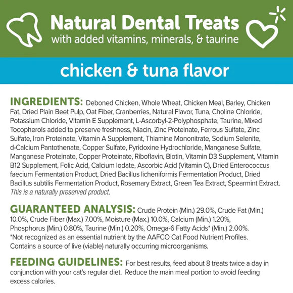 Whimzees Cat Dental Treats Chicken & Tuna 4.5oz