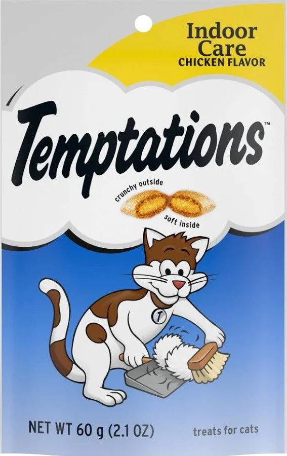 Whiskas Temptations Indoor Care sabor pollo 2,1 oz