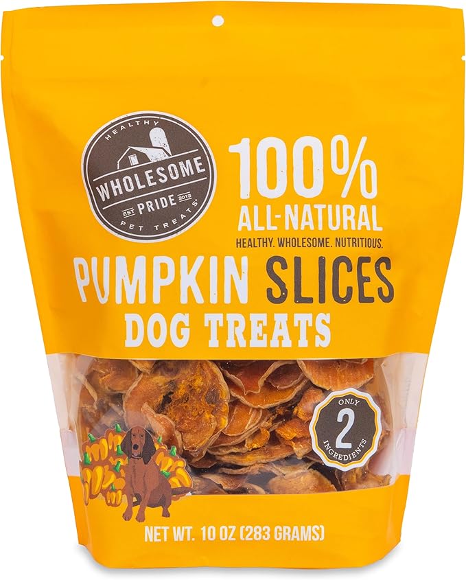 Wholesome Pride Pumpkin Slices Dog Treat (10oz bag)