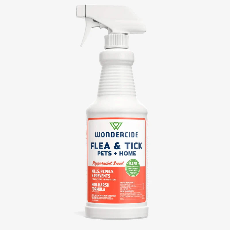 Wondercide Peppermint Flea & Tick Spray for Dogs & Cats (16oz)