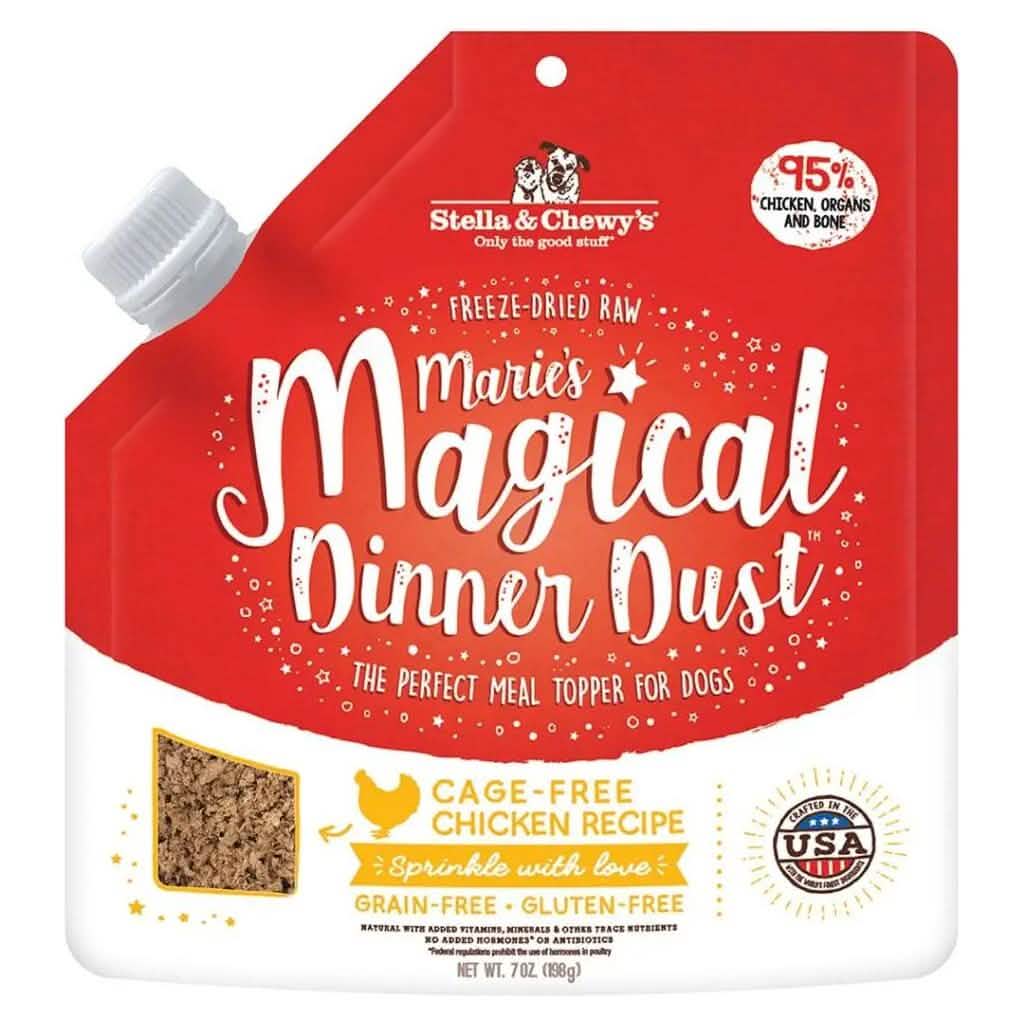 Stella & Chewy's Dog Food Topper Marie's Magical Dinner Dust Cage-Free Chicken Recipe