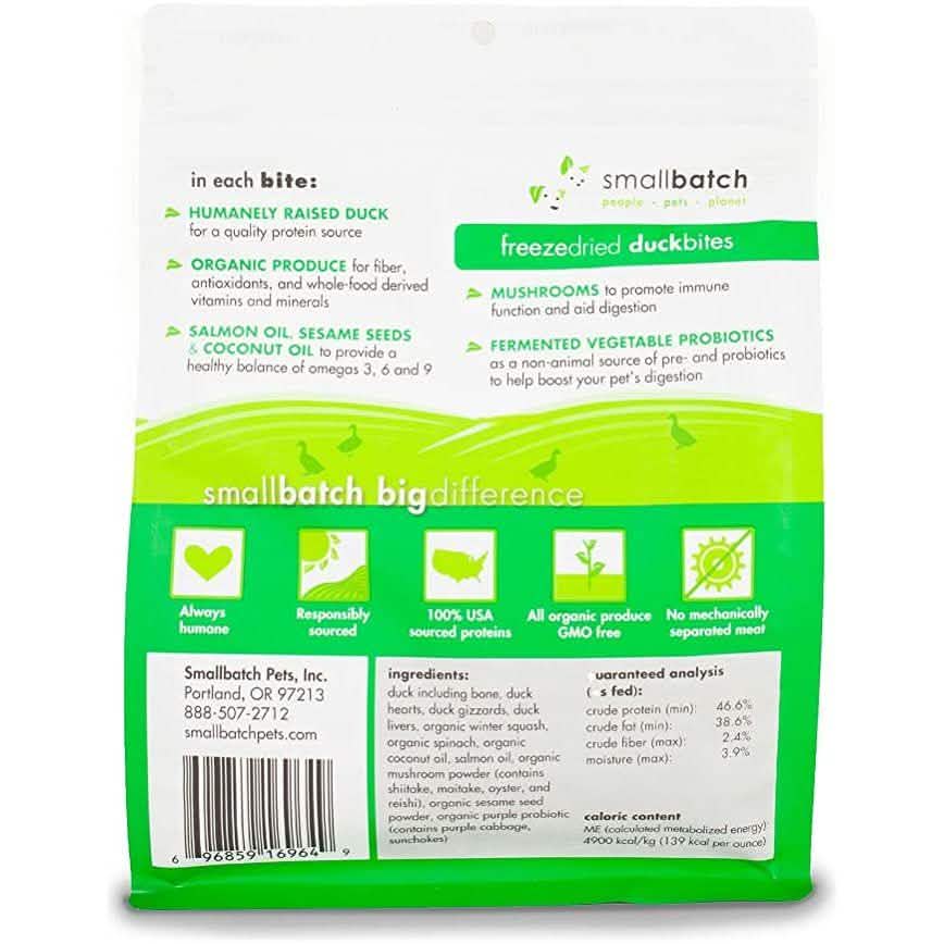 SmallBatch Dog & Cat Food Topper Freeze-Dried DuckBites