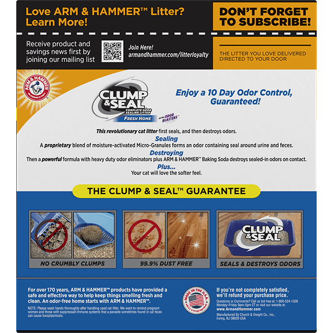 Arm & Hammer Cat Litter Clump & Seal Fresh Home