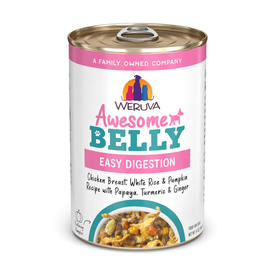 Weruva d génial digestion du ventre poulet / légumes 6oz