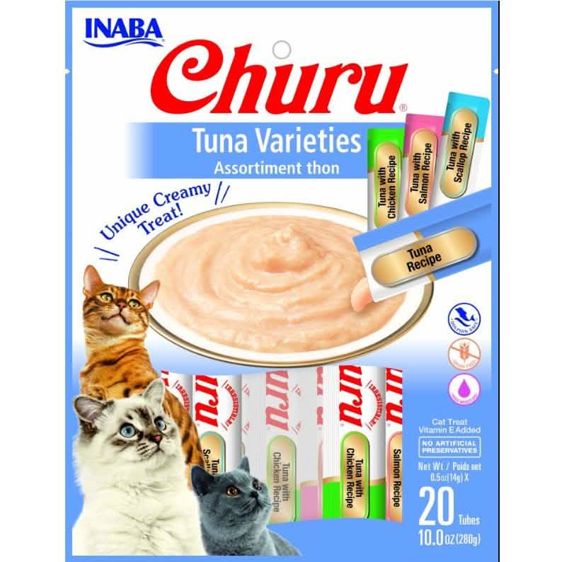 Inaba Cat Churu Tuna Flavor Variety Pack 20 Count