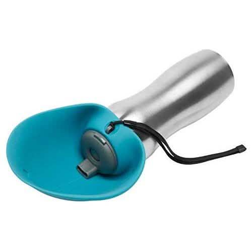 Messy Mutts Travel Water Bottle blue 24oz