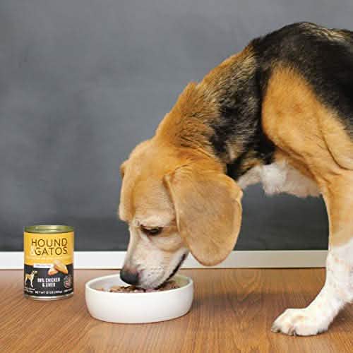 Hound & Gatos Dog 98% Chicken & Liver 13oz, Case of 12 Pack