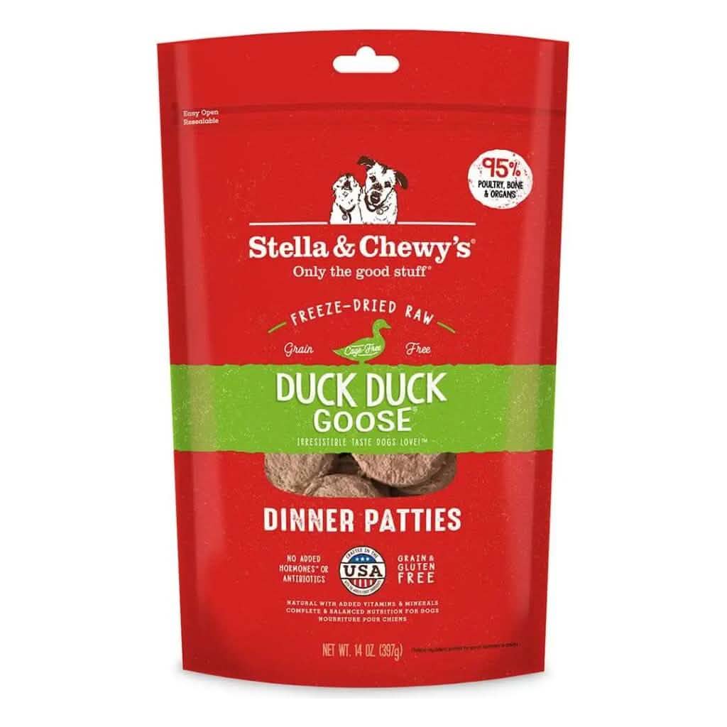 Stella & Chewy's Freeze-Dried Dog Food Duck Duck Goose Dinner Patties