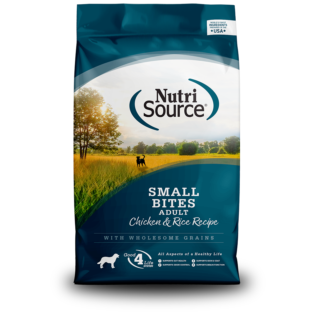 NutriSource Dry Dog Food Adult Small Bites Chicken & Rice Recipe
