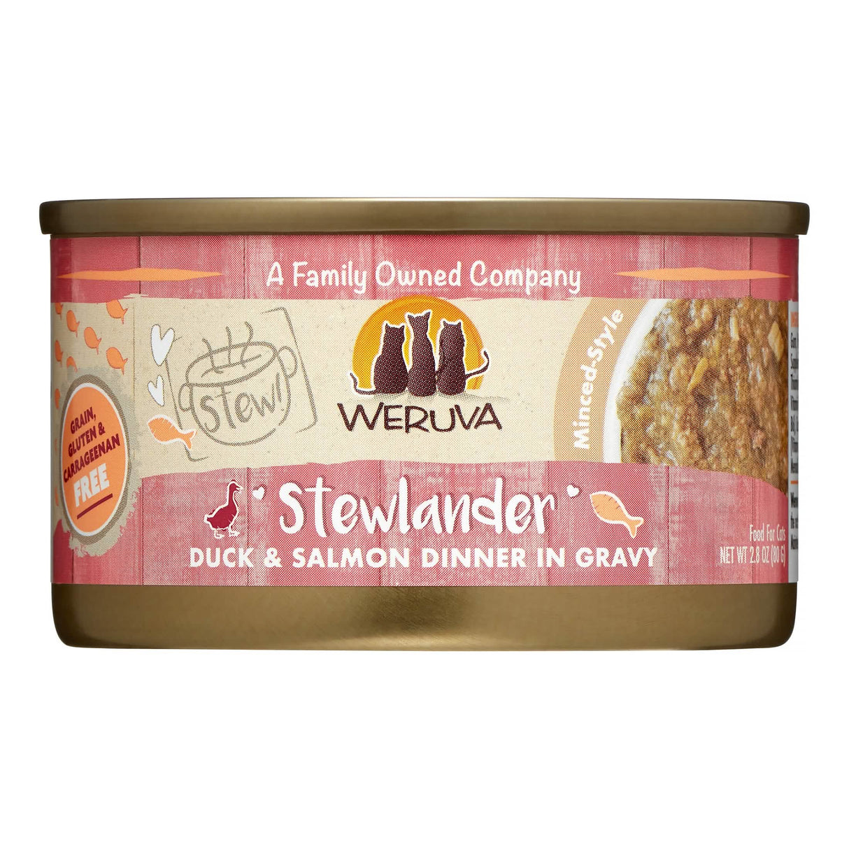 Weruva C Classic Stews! Stewlander Duck/Salmon in Gravy 2.8oz