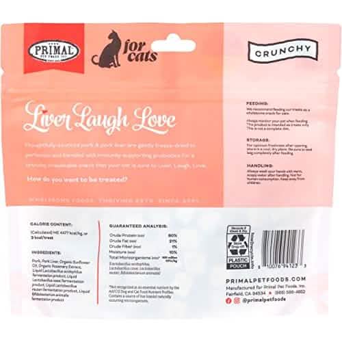 Primal Pet Foods Primal Cat and Dog Liver Laugh Love Pork, 1oz Pack