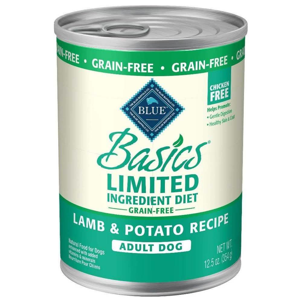 Blue Buffalo Basic Lamb Wet Dog Food, 12.5oz Can
