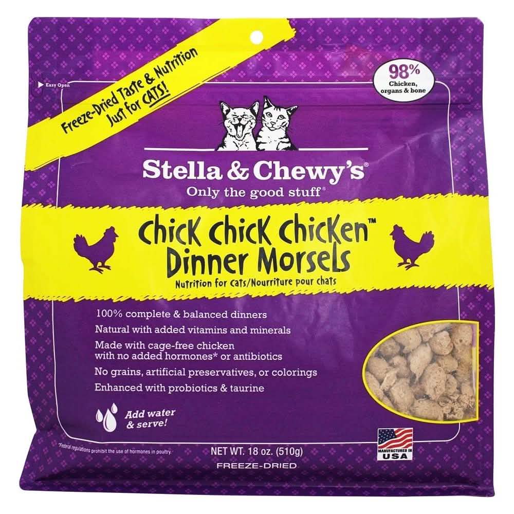 Stella & Chewy's Cat Freeze-Dried Dinner Morsels, Chick, Chick, Chicken 18oz