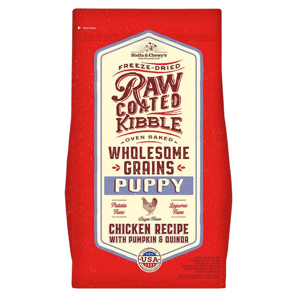 Stella & Chewy's Dry Dog Food Raw Coated Kibble Wholesome Grains Puppy Chicken Recipe