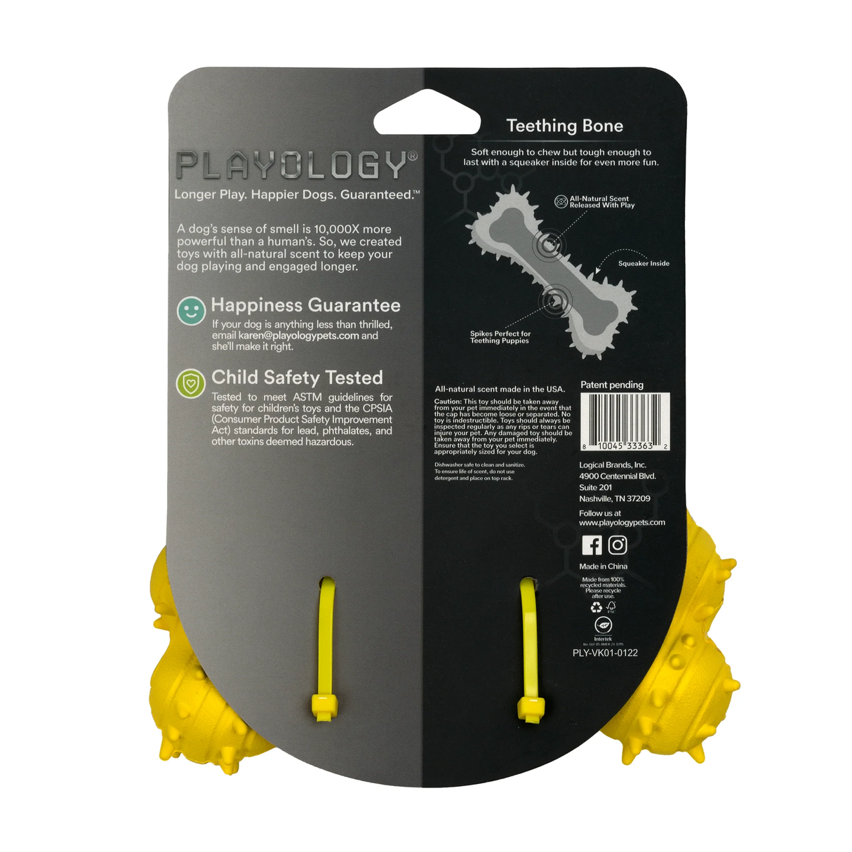 פּלייַאָלאָגיע הונט שפּילצייג ציינווייטיק ביין פֿאַר פּאַפּיז - הינדל שמעקן