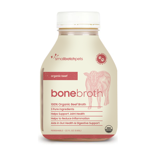 SmallBatch Dog & Cat Food Topper Frozen Organic Beef Bone Broth