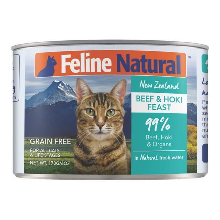 Feline Natural Wet Cat Food Beef & Hoki Feast