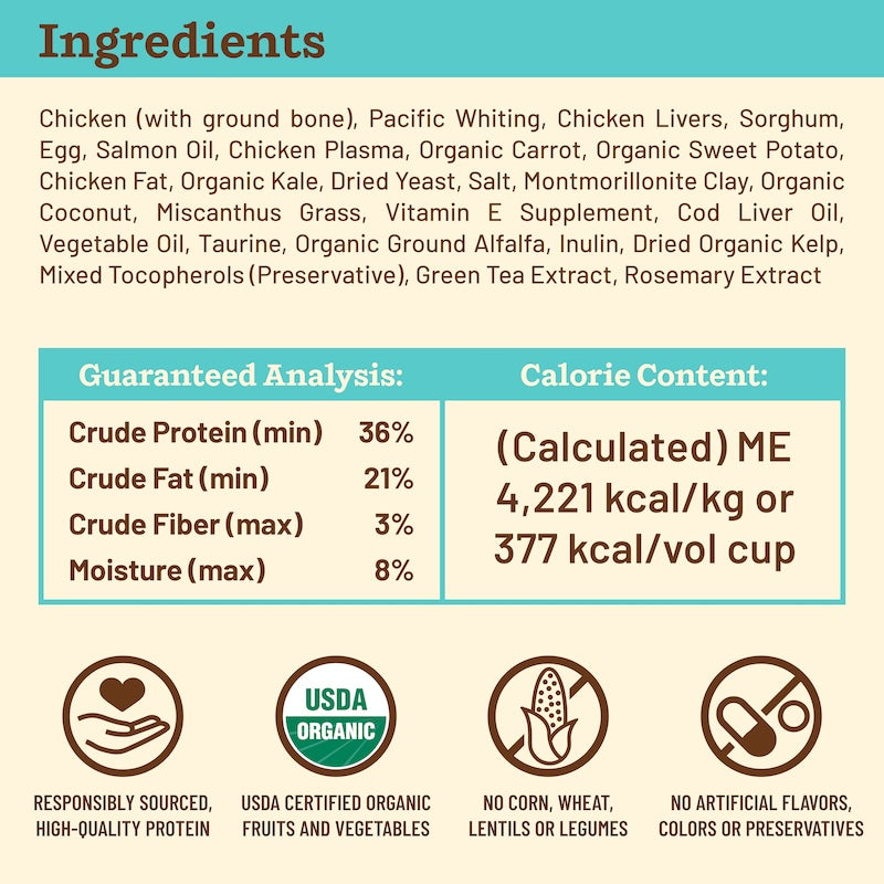 Primal Freeze Dried Cat Food Kibble in the Raw Chicken and Fish Recipe 1.5lb