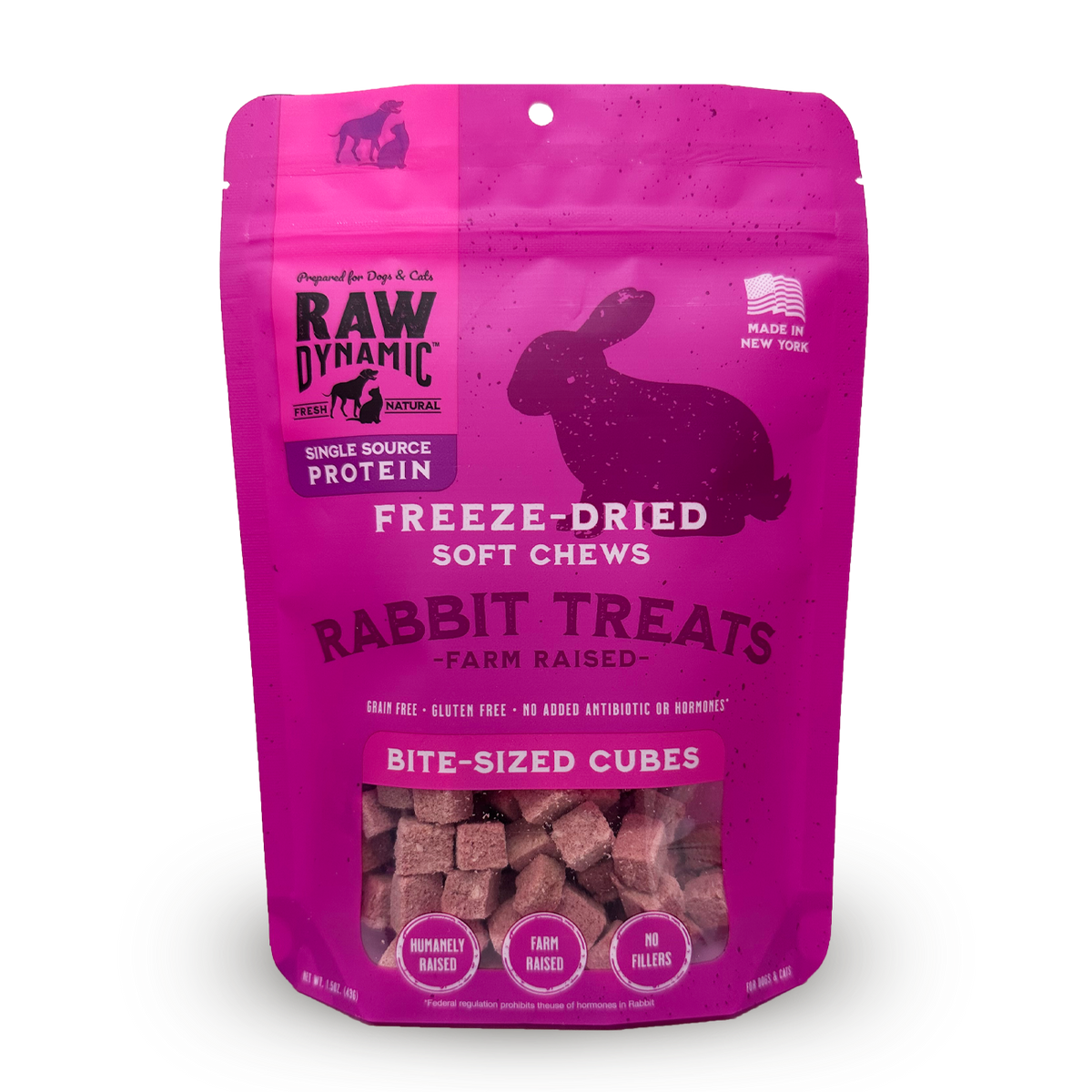 原始动态直流FD兔子咬合大小的立方体1.5盎司