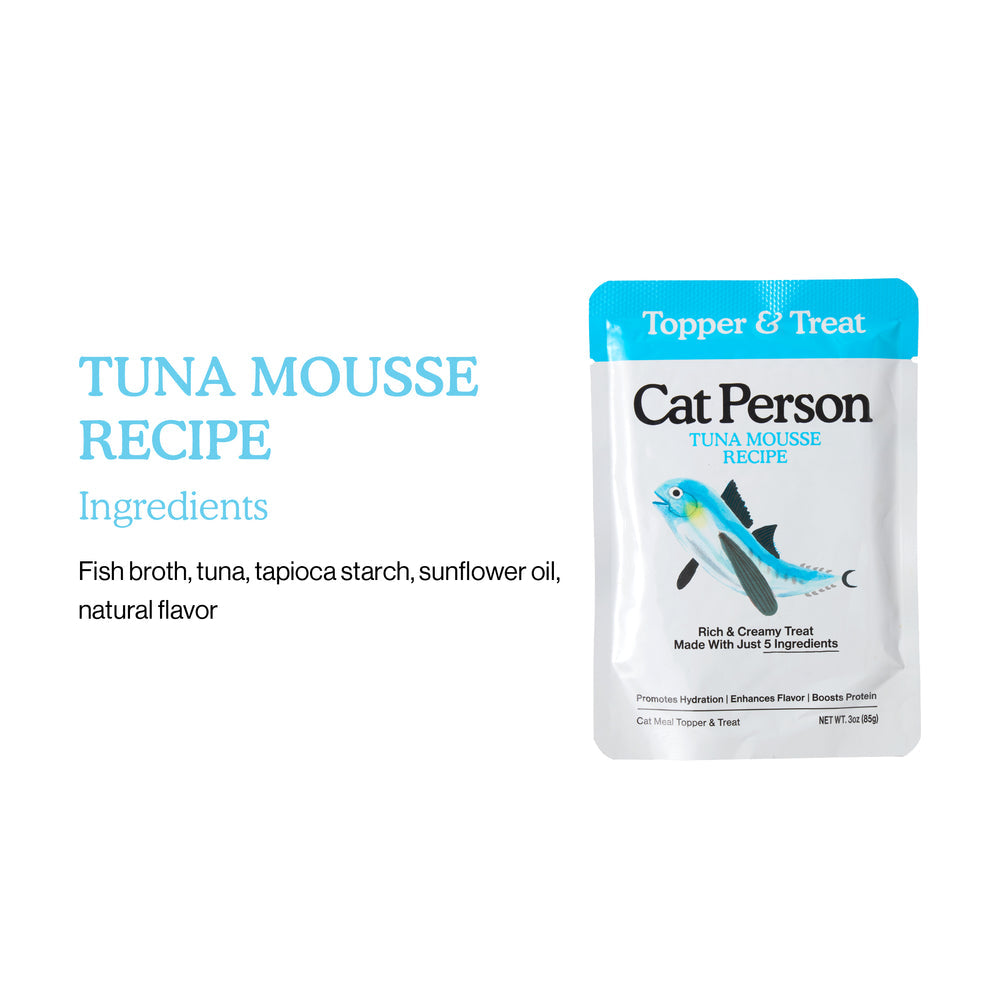 Cat Person Cat Wet Food Pouch Mousse Tuna 3oz