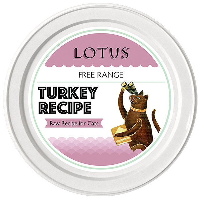 Lotus Raw Frozen Cat Food Free-Range Turkey 3.75oz