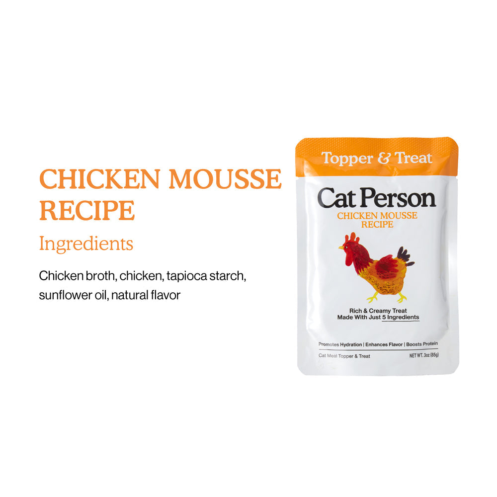 Cat Person Cat Wet Food Pouch Mousse Chicken 3oz