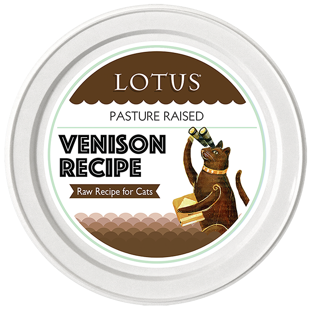 Lotus Raw Frozen Cat Food Pasture-Raised Venison 3.75oz