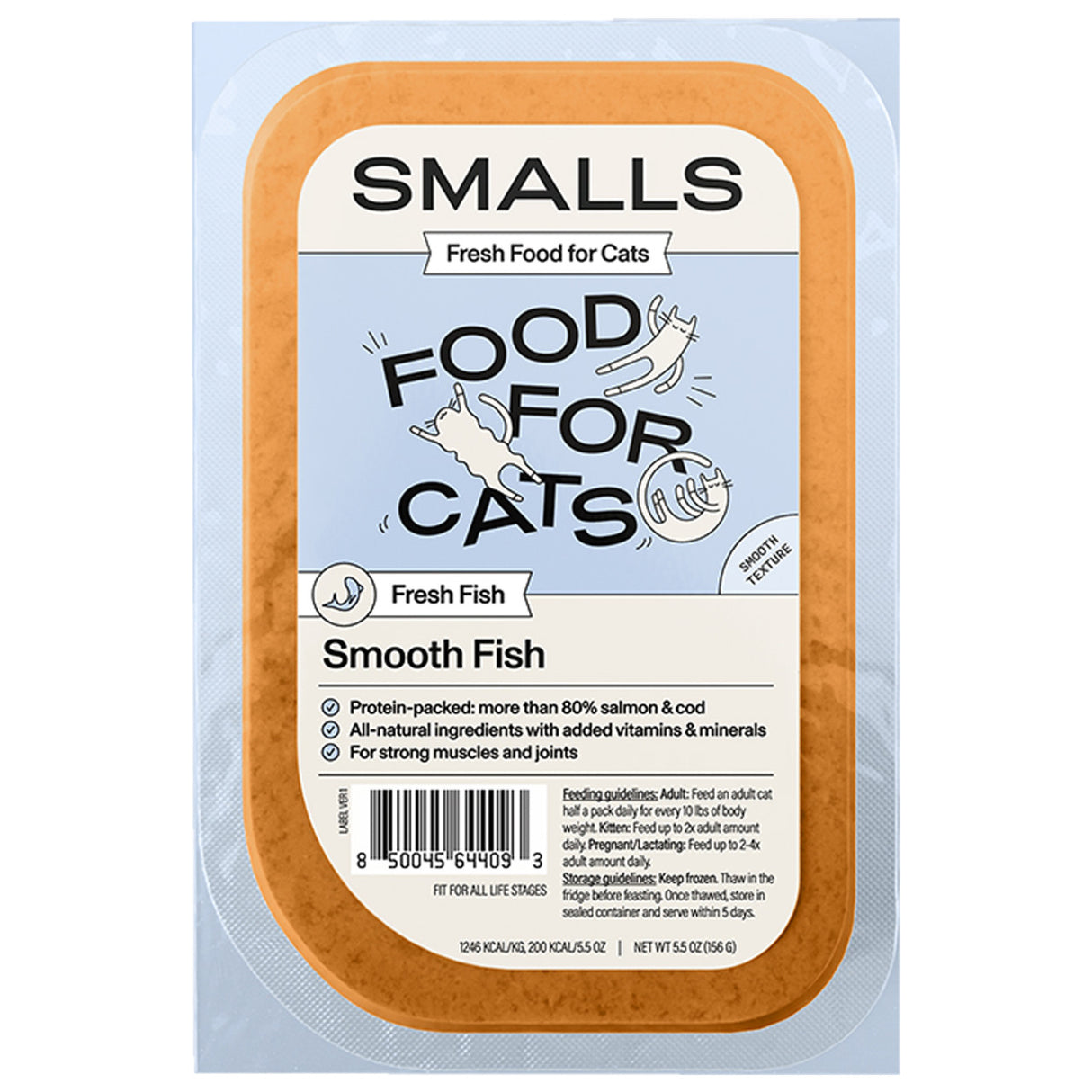 Pescado liso congelado Smalls C 5oz