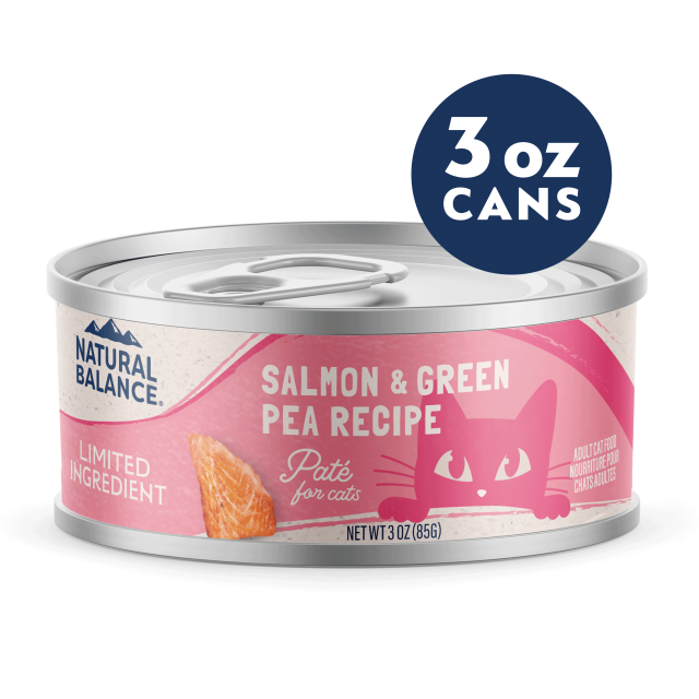 Natural Balance Wet Cat Food Salmon and Green Pea Pate 3oz