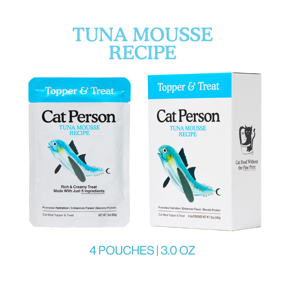 Cat Person Cat Wet Food Pouch Mousse Tuna 3oz