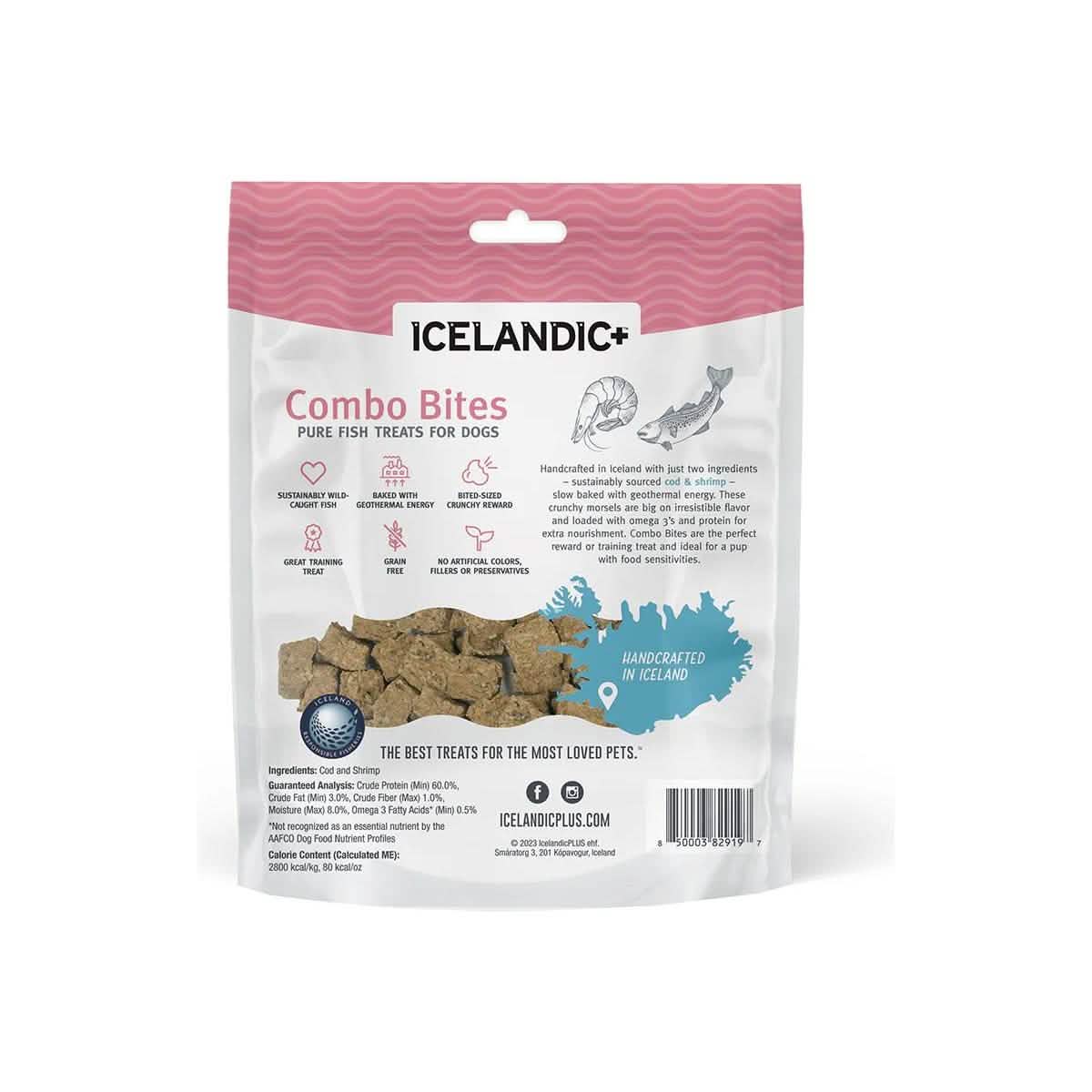 Icelandic Dog Treat Cod & Shrimp Combo Bites
