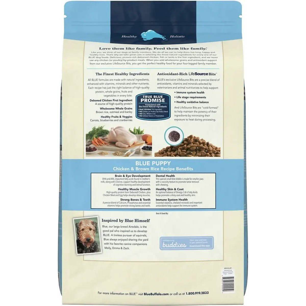 Blue Buffalo Dry Dog Food Life Protection Formula Puppy Chicken & Brown Rice Recipe