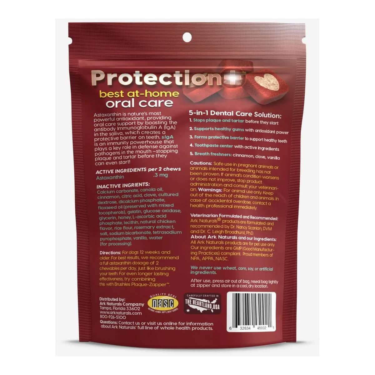 Ark Naturals Dog Treat Protection+ Brushless Toothpaste 5-in-1 Dental Chews Mini