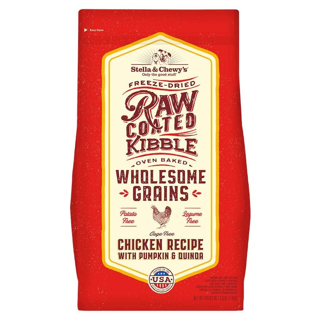 Stella & Chewy's Dry Dog Food Raw Coated Kibble Wholesome Grains Chicken Recipe