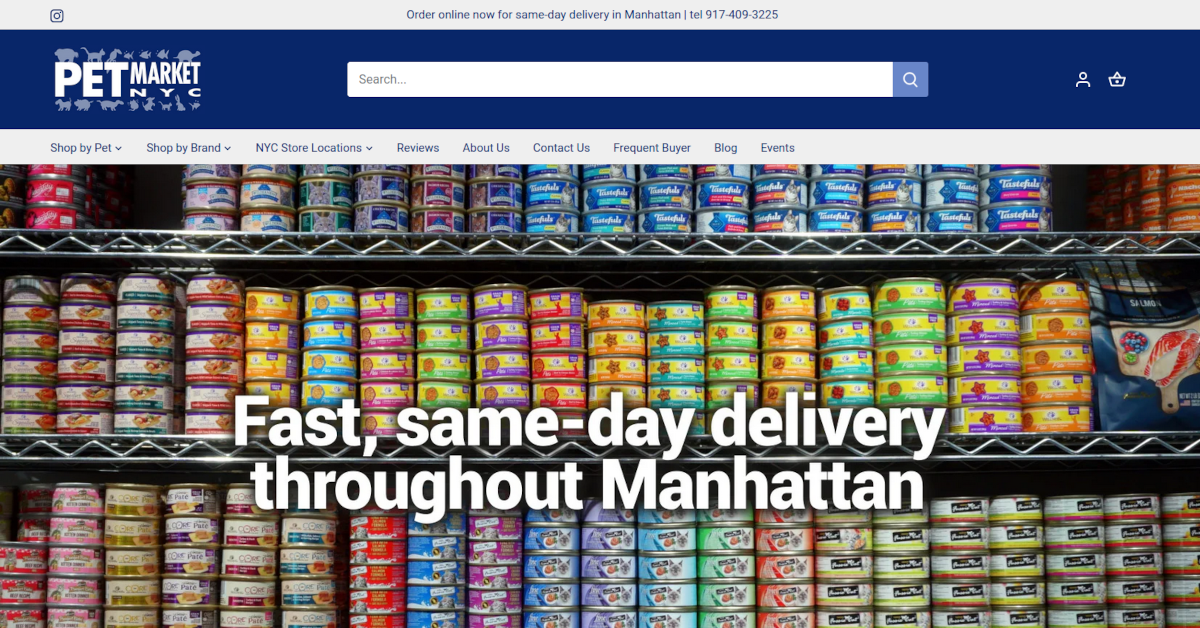 Cat food delivery same day online