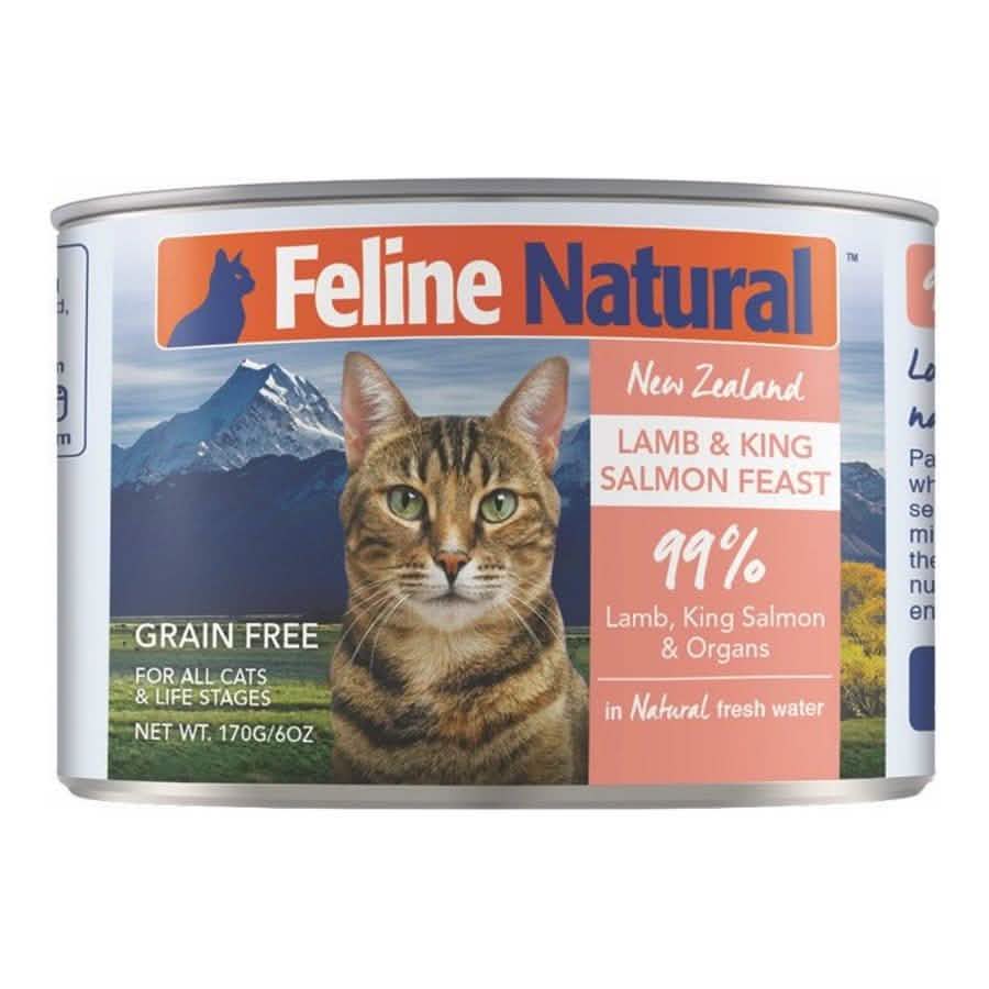 Feline Natural Wet Cat Food Lamb & King Salmon Feast