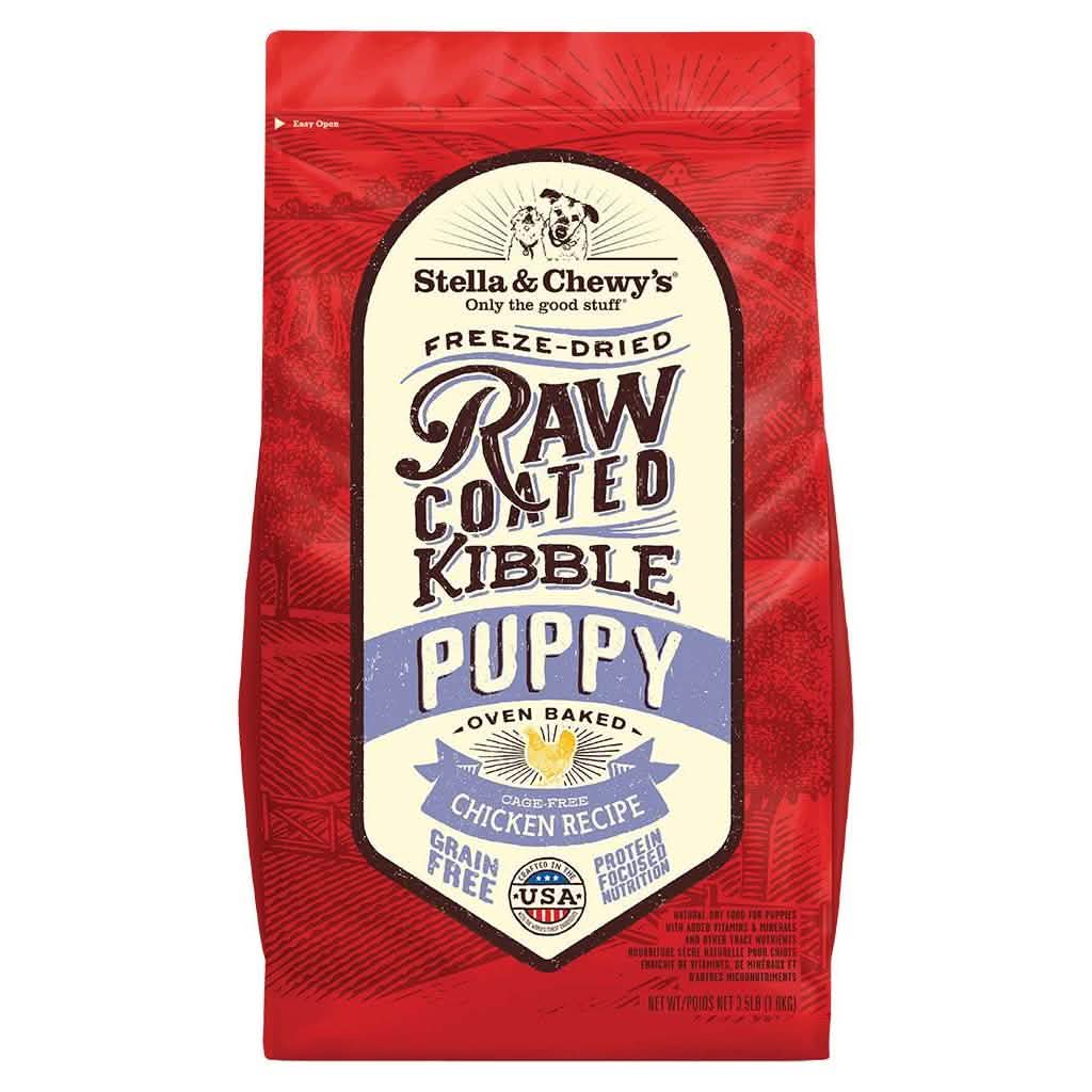 Stella & Chewy's Dry Dog Food Raw Coated Kibble Puppy Cage-Free Chicken Recipe