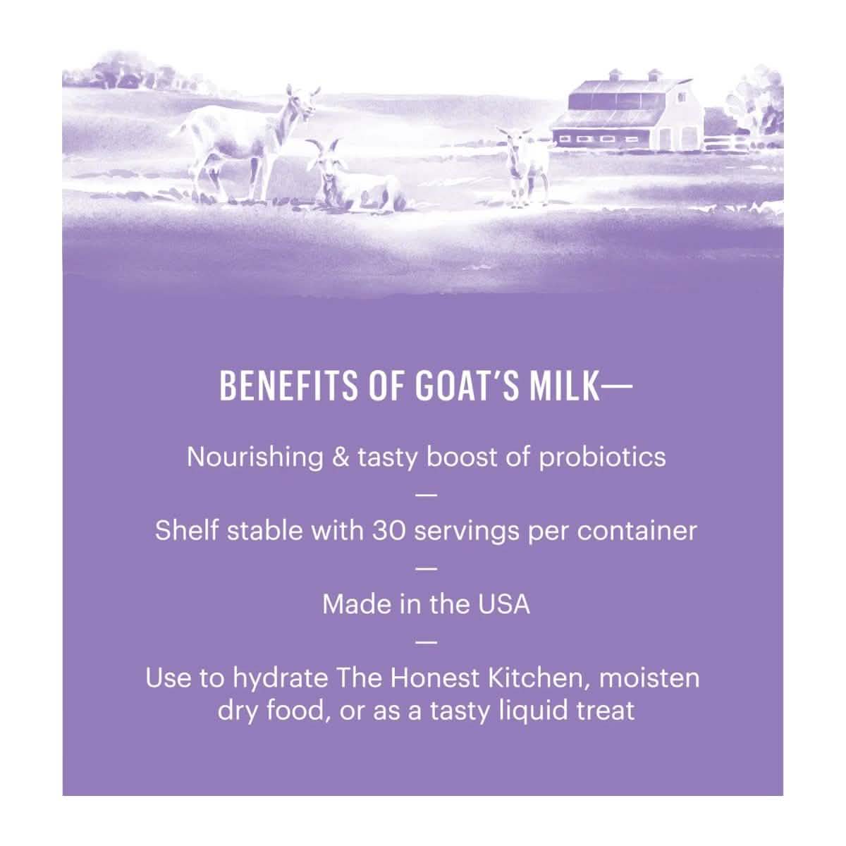The Honest Kitchen Daily Boosters Goat's Milk Powder for Dogs & Cats