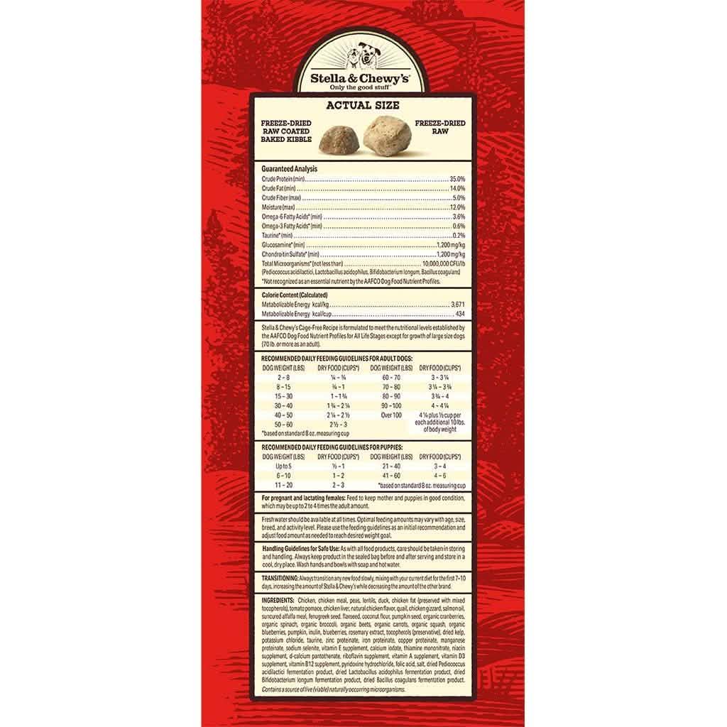 Stella & Chewy's Dry Dog Food Raw Blend Cage-Free Recipe