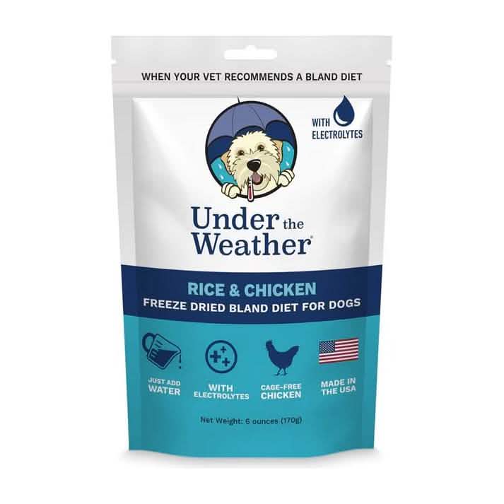 Under The Weather Digestive Care Freeze-Dried Bland Diet for Dogs Rice & Chicken