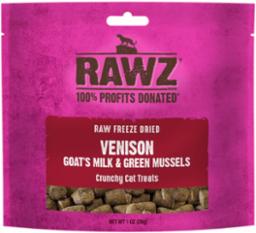Rawz Cat Treat Freeze Dried Wild Caught Salmon Goat's Milk & Green Mussels 1oz