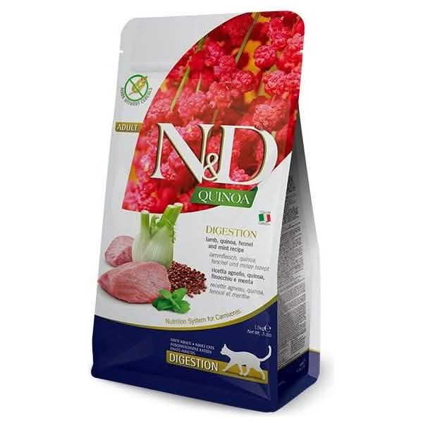 Farmina Dry Cat Food N&D Quinoa Digestion Lamb