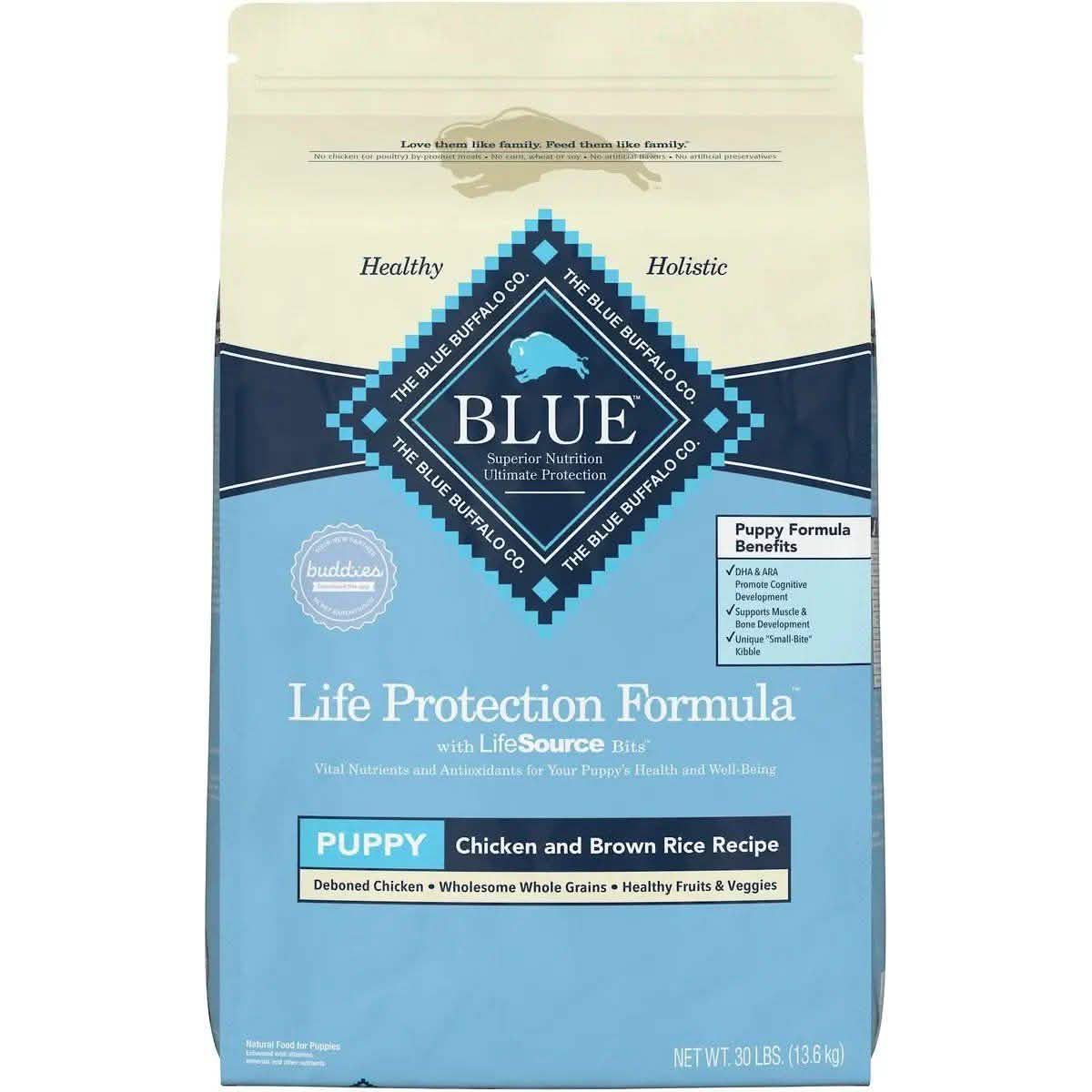 Blue Buffalo Dry Dog Food Life Protection Formula Puppy Chicken & Brown Rice Recipe