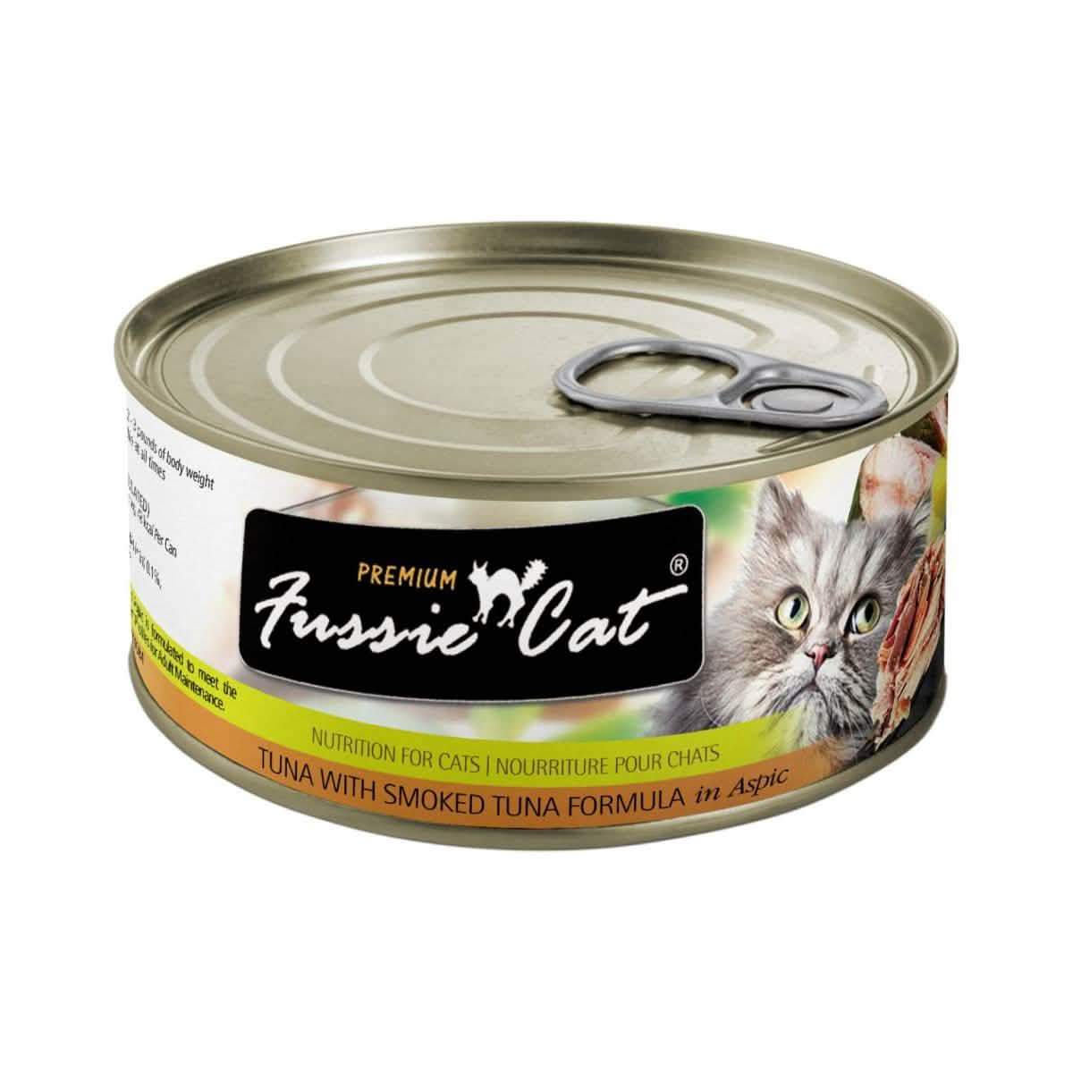 Fussie Cat Wet Cat Food Premium Tuna with Smoked Tuna Formula in Aspic